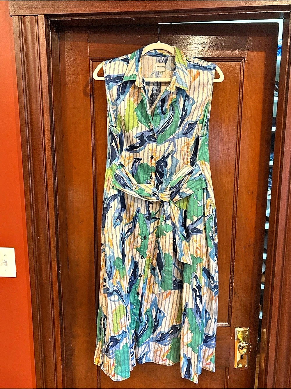 Nic + Zoe Abstract Print Midi Dress
